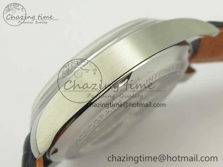 Portuguese Chrono SS ZF 1:1 Best Edition Gray Dial SS On Black Leather Strap A7750