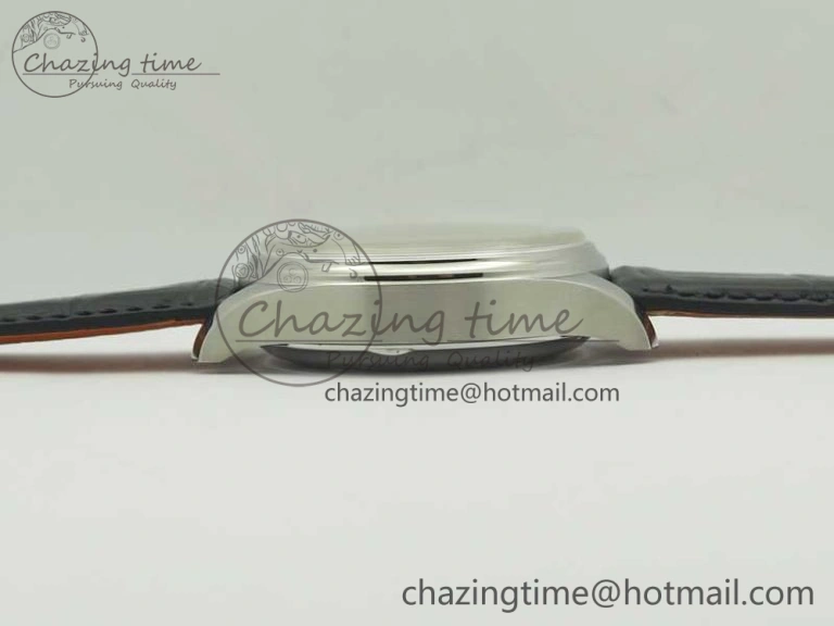 Portuguese Chrono SS ZF 1:1 Best Edition Gray Dial SS On Black Leather Strap A7750