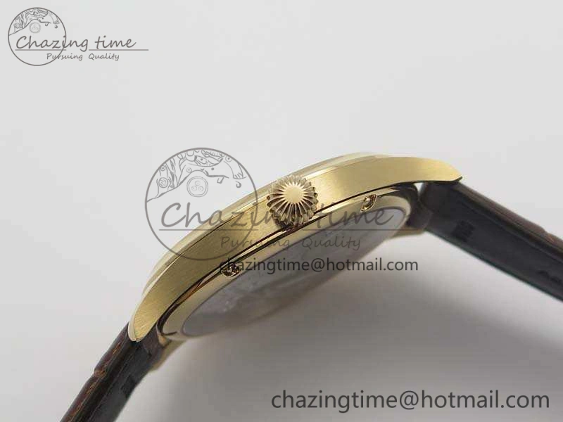 Portuguese Fa Jones IW544201 RG GSF 1:1 Best Edition White Dial On Leather Strap