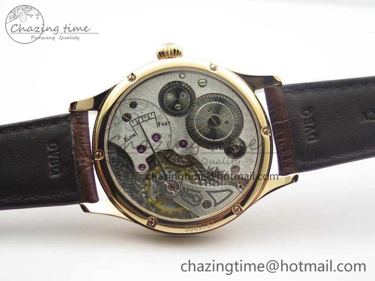 Portuguese Fa Jones IW544201 RG GSF 1:1 Best Edition White Dial On Leather Strap