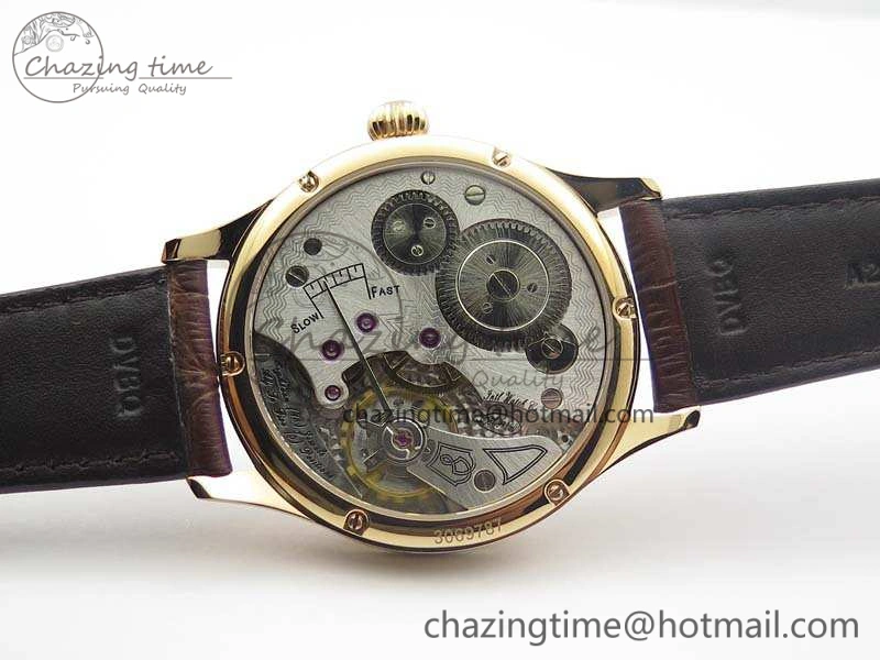 Portuguese Fa Jones IW544201 RG GSF 1:1 Best Edition White Dial On Leather Strap
