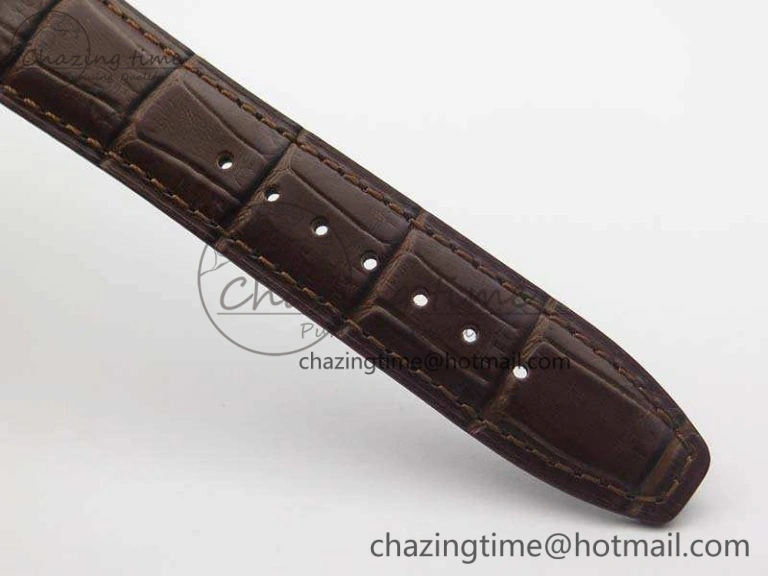 Portuguese Fa Jones IW544201 RG GSF 1:1 Best Edition White Dial On Leather Strap