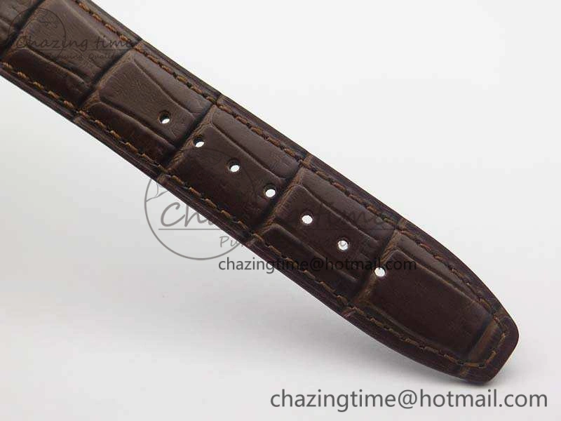 Portuguese Fa Jones IW544201 RG GSF 1:1 Best Edition White Dial On Leather Strap