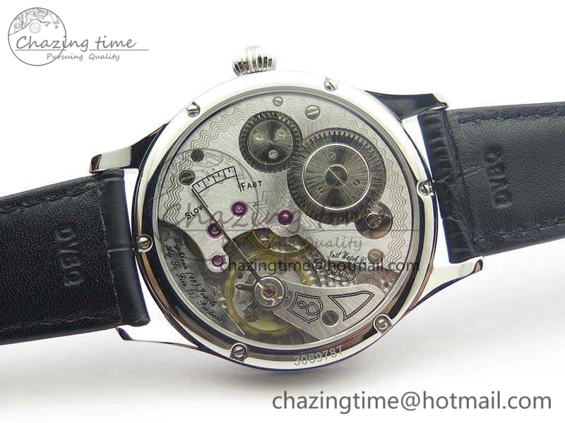 Portuguese Fa Jones IW544202 SS GSF 1:1 Best Edition White Dial On Leather Strap