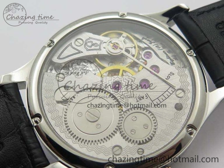 Portuguese Fa Jones IW544202 SS GSF 1:1 Best Edition White Dial On Leather Strap
