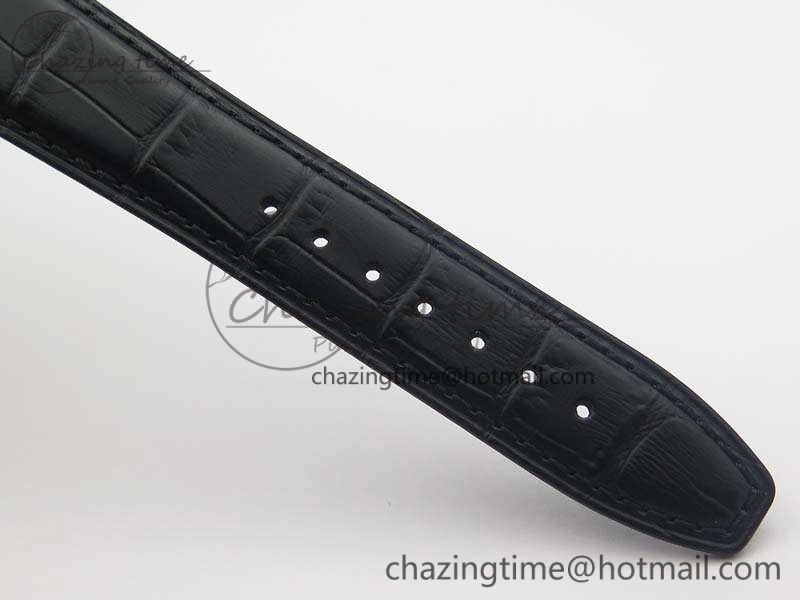 Portuguese Fa Jones IW544202 SS GSF 1:1 Best Edition White Dial On Leather Strap