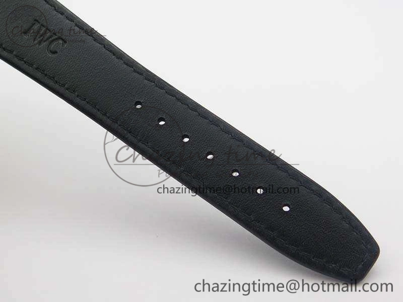 Portuguese Fa Jones IW544202 SS GSF 1:1 Best Edition White Dial On Leather Strap