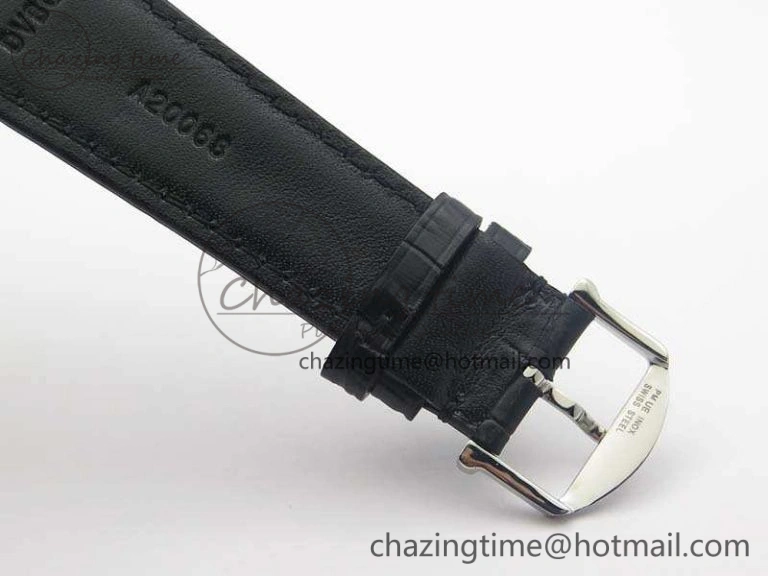 Portuguese Fa Jones IW544202 SS GSF 1:1 Best Edition White Dial On Leather Strap