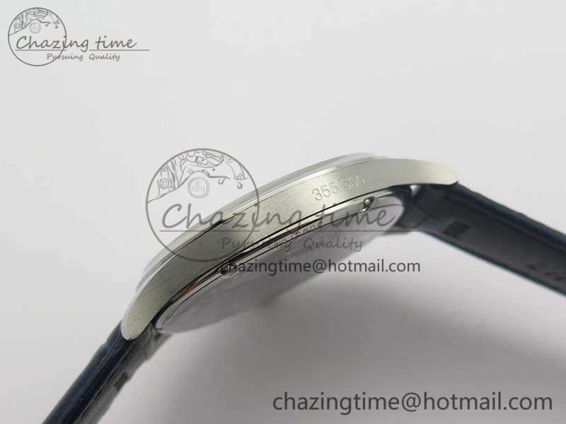 Portuguese Fa Jones IW544203 SS GSF 1:1 Best Edition White Dial On Leather Strap