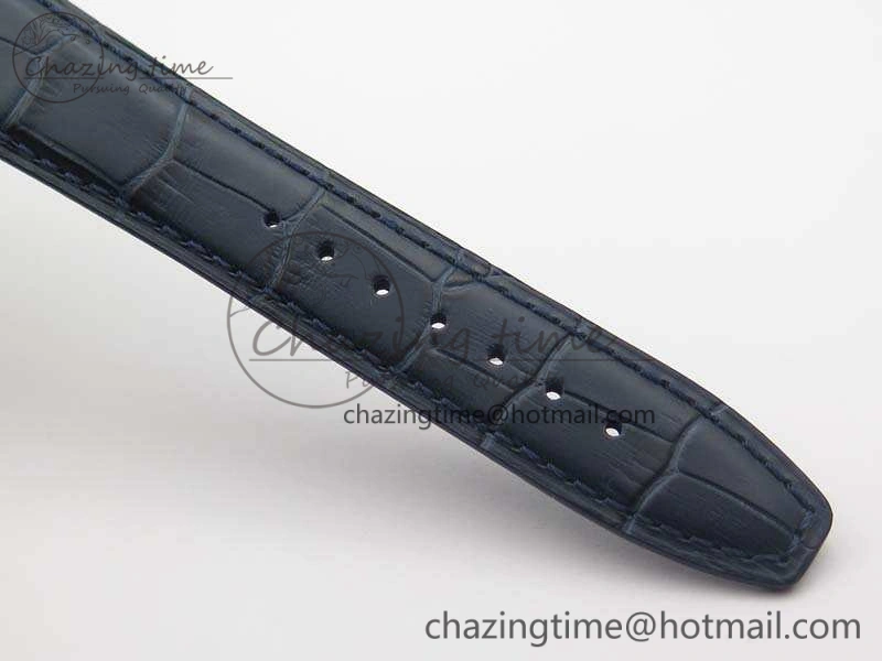 Portuguese Fa Jones IW544203 SS GSF 1:1 Best Edition White Dial On Leather Strap