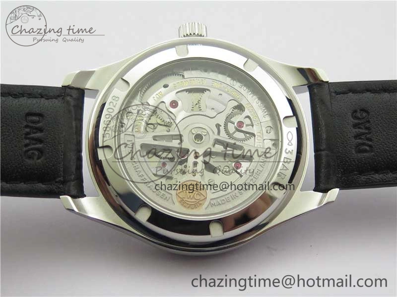 Portuguese IW358304 ZF 1:1 Best Edition SS Blue Dial on Leather Strap A82200
