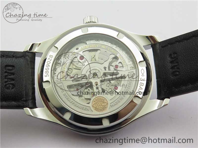 Portuguese IW358304 ZF 1:1 Best Edition SS Blue Dial on Leather Strap A82200
