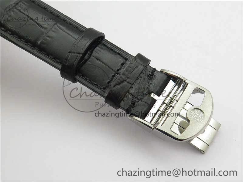 Portuguese IW358304 ZF 1:1 Best Edition SS Blue Dial on Leather Strap A82200