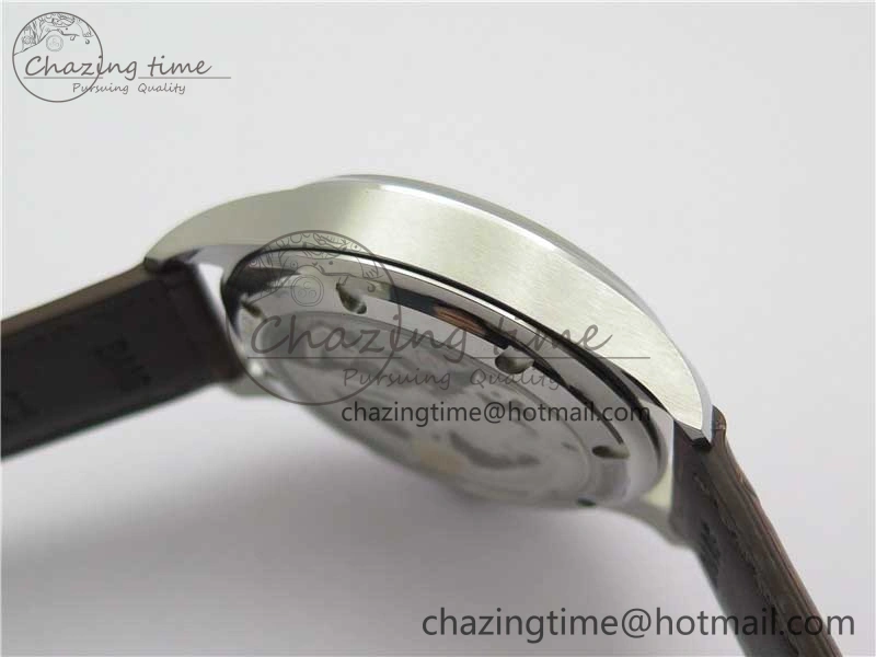 Portuguese IW358304 ZF 1:1 Best Edition SS White Dial RG Markers on Leather Strap A82200