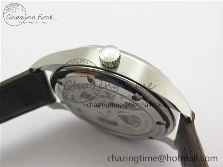 Portuguese IW358304 ZF 1:1 Best Edition SS White Dial RG Markers on Leather Strap A82200