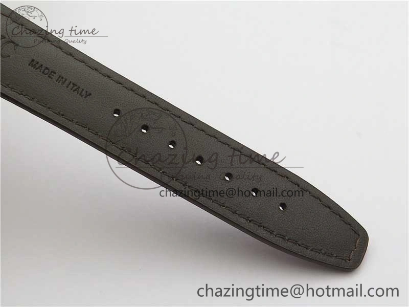 Portuguese IW358304 ZF 1:1 Best Edition SS White Dial RG Markers on Leather Strap A82200