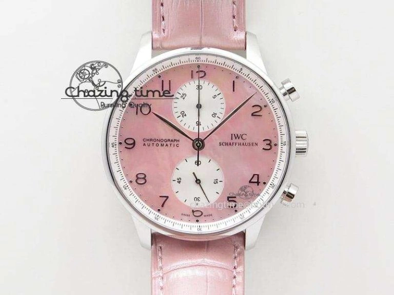 Portuguese IW3714 Diam ZF V2 1:1 Best Edition Gray Dial On Brown Leather Strap A79350 (Slim Movement)