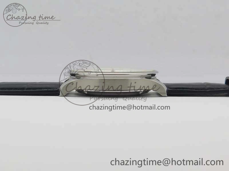 Portuguese IW371491 ZF 1:1 Best Edition SS Blue Dial On Leather Strap A79350 (Slim Movement) V3