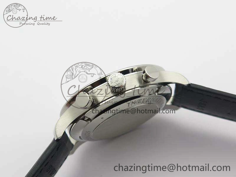 Portuguese IW371491 ZF 1:1 Best Edition SS Blue Dial On Leather Strap A79350 (Slim Movement) V3