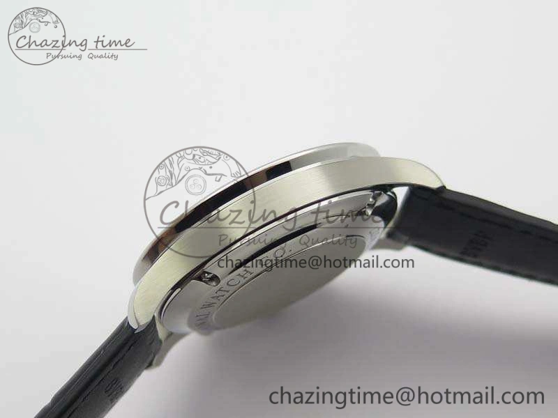 Portuguese IW371491 ZF 1:1 Best Edition SS Blue Dial On Leather Strap A79350 (Slim Movement) V3
