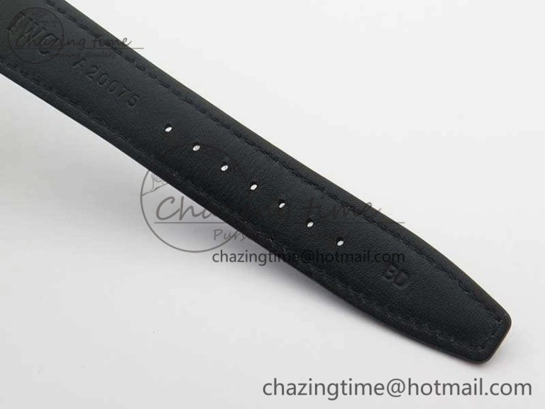 Portuguese IW371491 ZF 1:1 Best Edition SS Blue Dial On Leather Strap A79350 (Slim Movement) V3