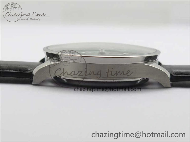 Portuguese IW371615 ZF 1:1 Best Edition SS Green Dial on Black Leather Strap A96355 V3