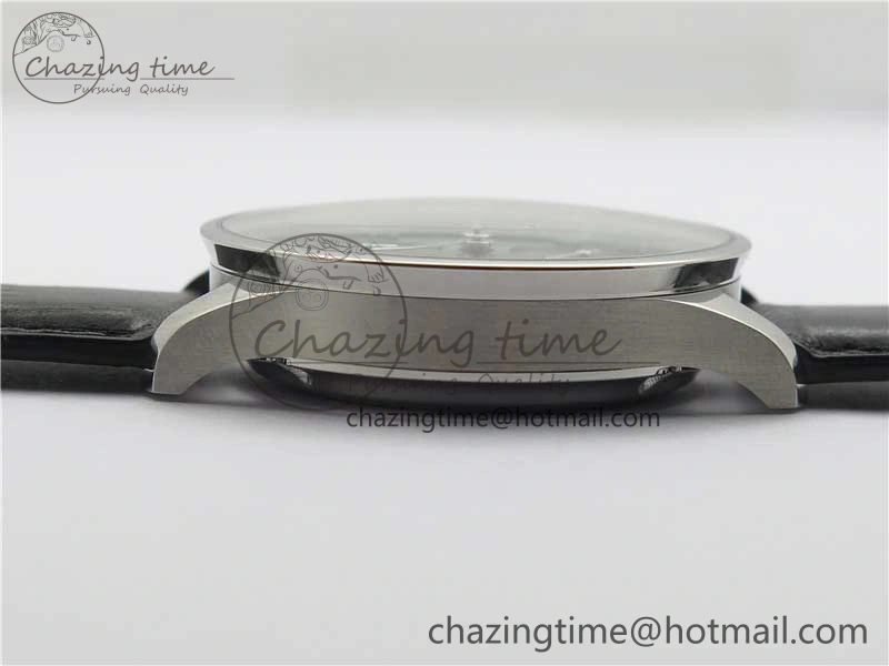 Portuguese IW371615 ZF 1:1 Best Edition SS Green Dial on Black Leather Strap A96355 V3