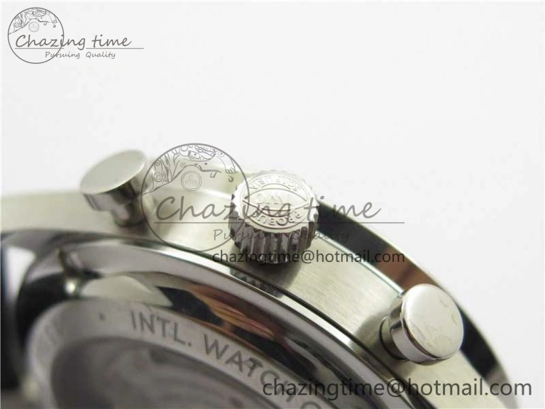 Portuguese IW371615 ZF 1:1 Best Edition SS Green Dial on Black Leather Strap A96355 V3