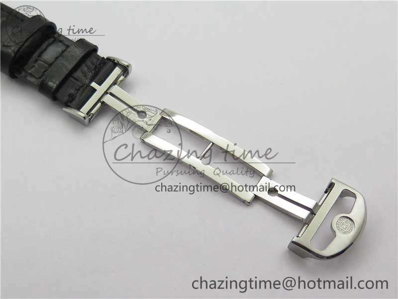 Portuguese IW371615 ZF 1:1 Best Edition SS Green Dial on Black Leather Strap A96355 V3