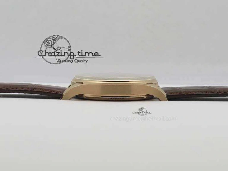 Portuguese IW5444 RG White Dial RG Numbers On Brown Leather Strap A6498