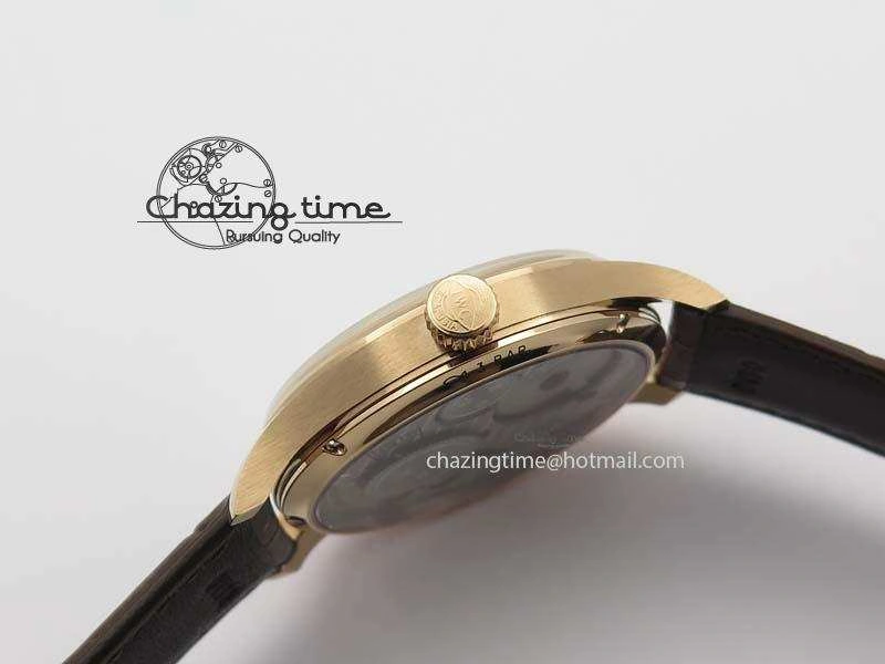 Portuguese IW5444 RG White Dial RG Numbers On Brown Leather Strap A6498