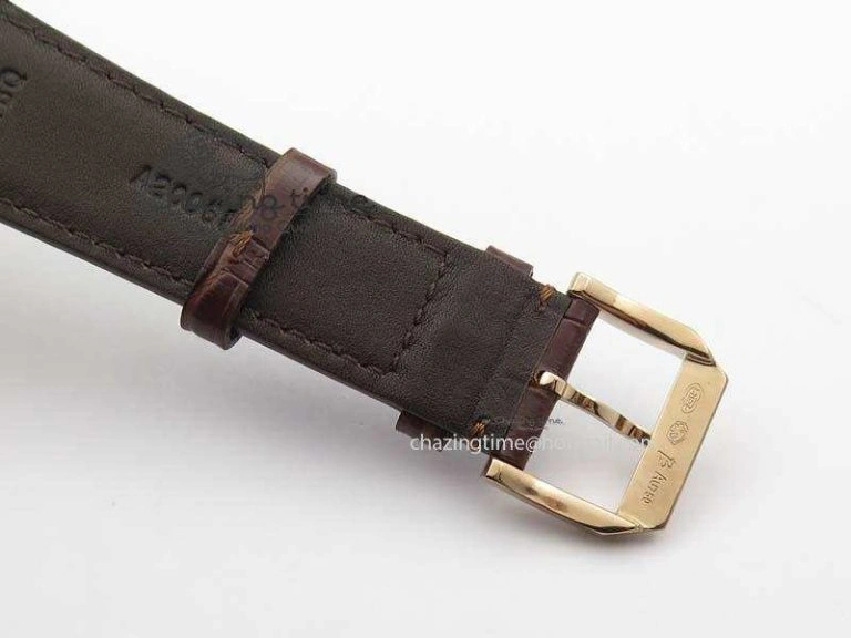 Portuguese IW5444 RG White Dial RG Numbers On Brown Leather Strap A6498