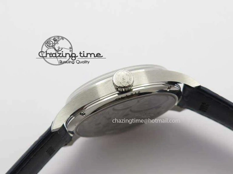 Portuguese IW5444 SS Blue Dial On Blue Leather Strap A6498
