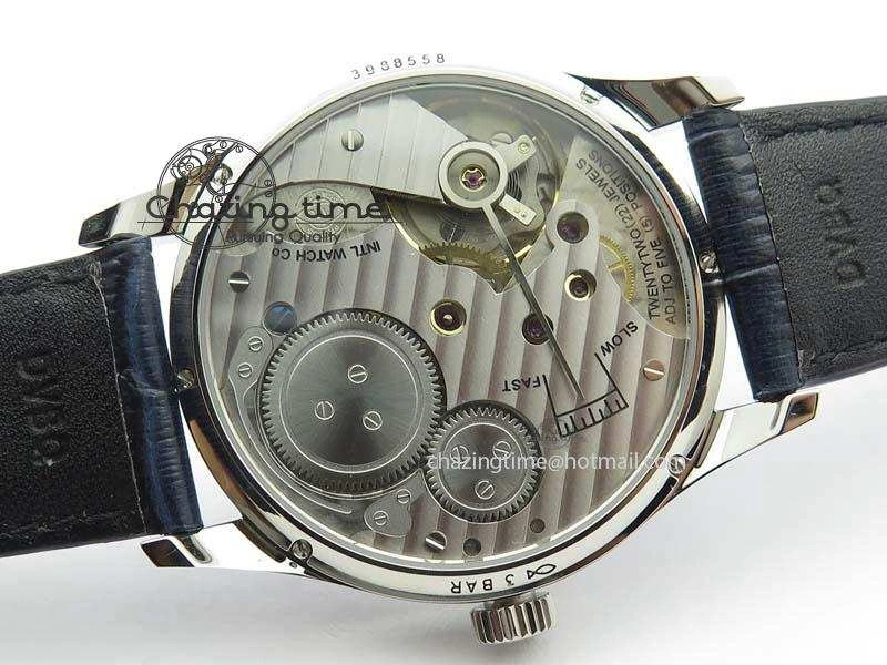Portuguese IW5444 SS Blue Dial On Blue Leather Strap A6498