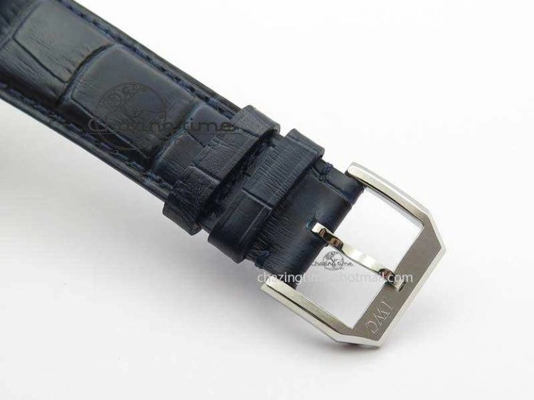Portuguese IW5444 SS Blue Dial On Blue Leather Strap A6498
