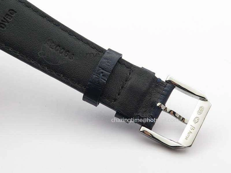 Portuguese IW5444 SS Blue Dial On Blue Leather Strap A6498
