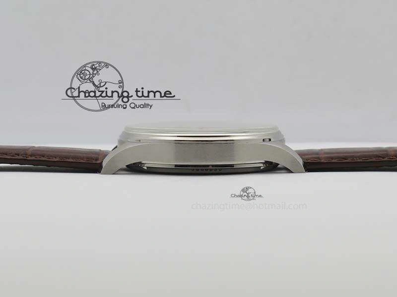 Portuguese IW5444 SS White Dial RG Numbers On Brown Leather Strap A6498