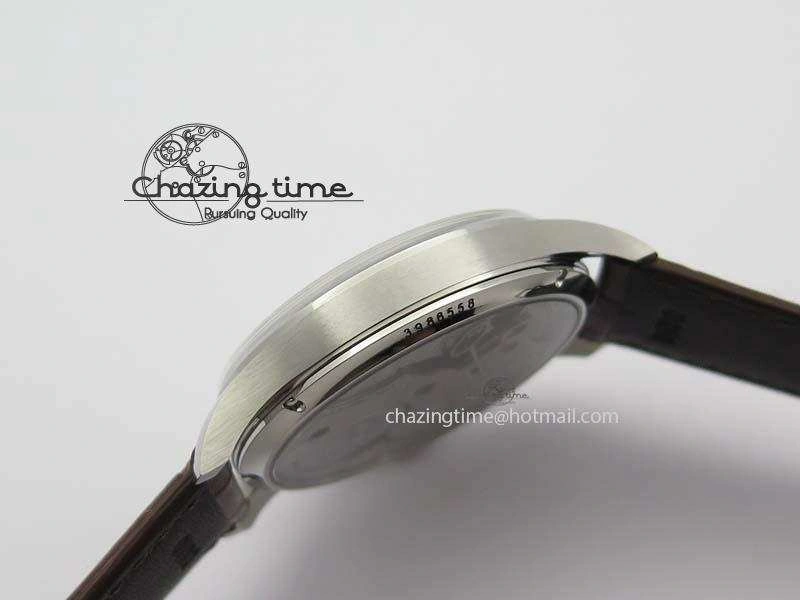 Portuguese IW5444 SS White Dial RG Numbers On Brown Leather Strap A6498
