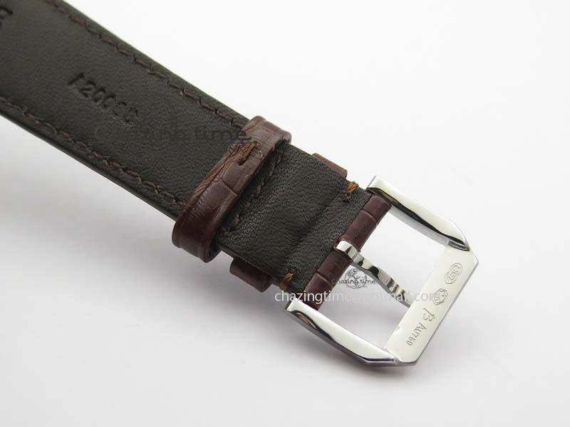 Portuguese IW5444 SS White Dial RG Numbers On Brown Leather Strap A6498