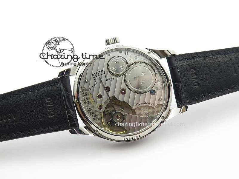 Portuguese IW544404 SS Gray Dial On Black Leather Strap A6498