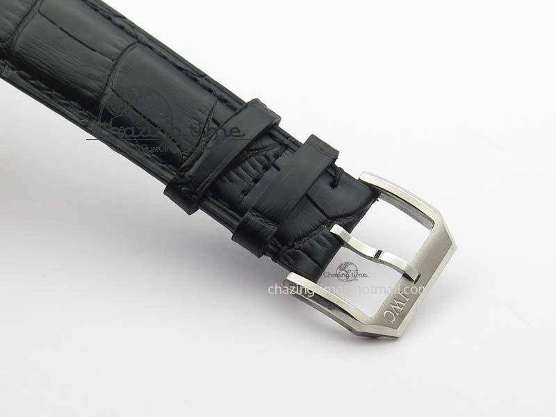 Portuguese IW544404 SS Gray Dial On Black Leather Strap A6498