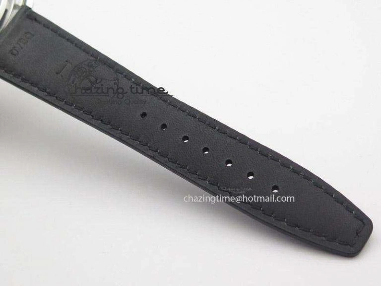 Portuguese IW545407 Black Dial ZF 1:1 Best Edition On Dark Blue Leather Strap