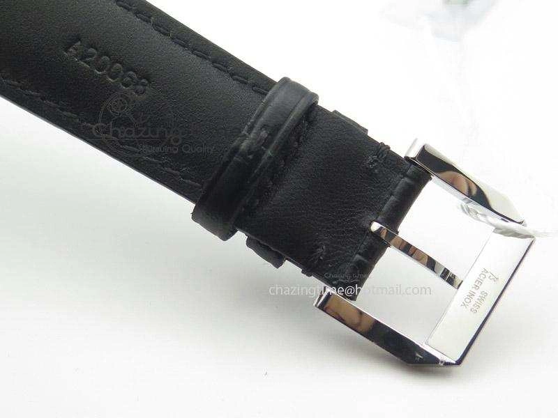 Portuguese IW545407 Black Dial ZF 1:1 Best Edition On Dark Blue Leather Strap
