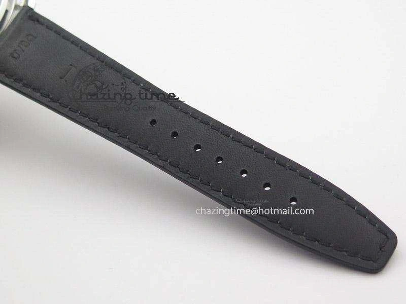 Portuguese IW545408 White Dial ZF 1:1 Best Edition On Dark Blue Leather Strap