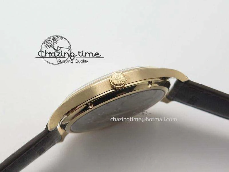 Portuguese IW545409 RG ZF 1:1 Best Edition White Dial On Brown Leather Strap A6498