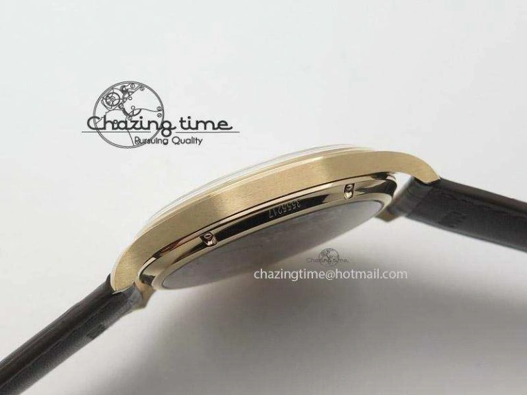 Portuguese IW545409 RG ZF 1:1 Best Edition White Dial On Brown Leather Strap A6498