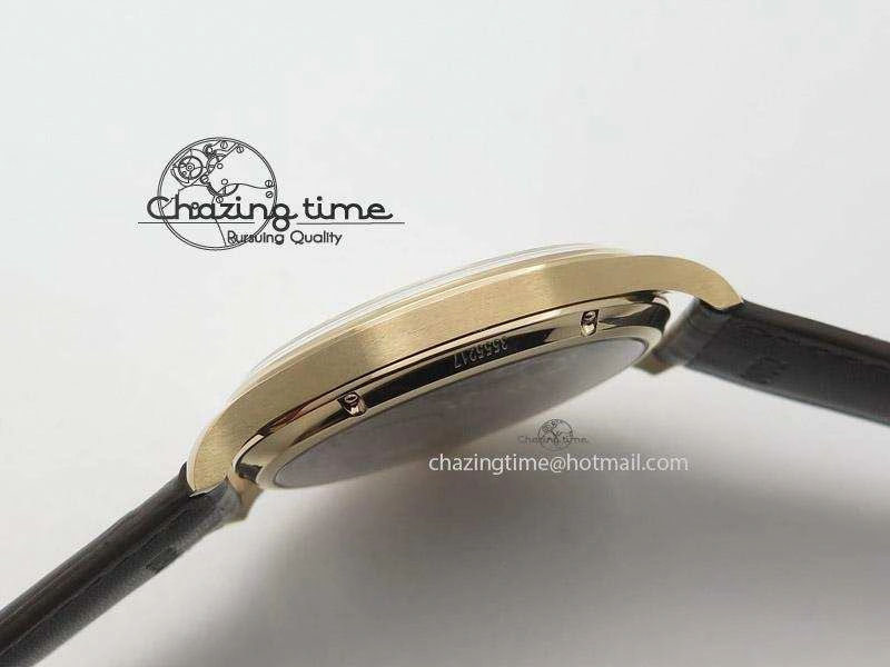 Portuguese IW545409 RG ZF 1:1 Best Edition White Dial On Brown Leather Strap A6498