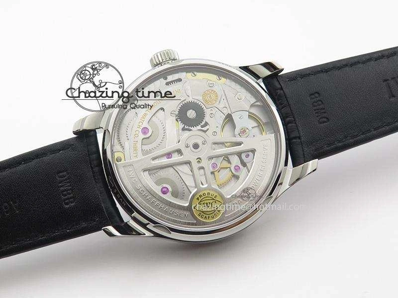 Portuguese Real PR IW500106 ZF 1:1 Best Edition Grey Dial On Black Leather Strap A52010 V3