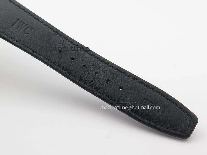 Portuguese Real PR IW500106 ZF 1:1 Best Edition Grey Dial On Black Leather Strap A52010 V3