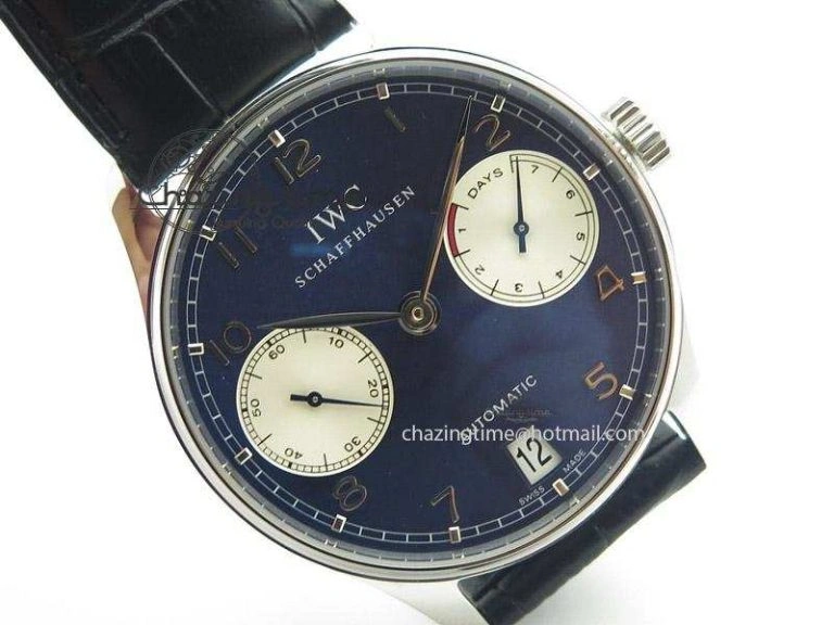 Portuguese Real PR IW500112 ZF 1:1 Laureus Edition On Black Leather Strap A52010